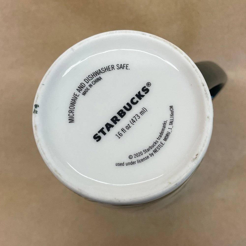 Starbucks Tall White with Christmas Tree Lights Mug-2020